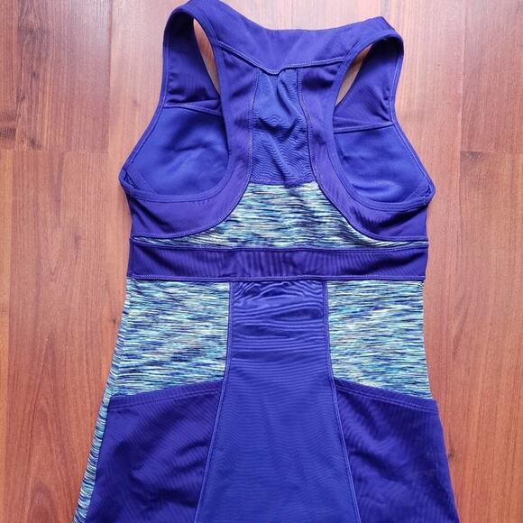 ATHLETA BLUE SPACE DYE CYCLING JERSEY SIZE SMALL - Picture 4 of 6